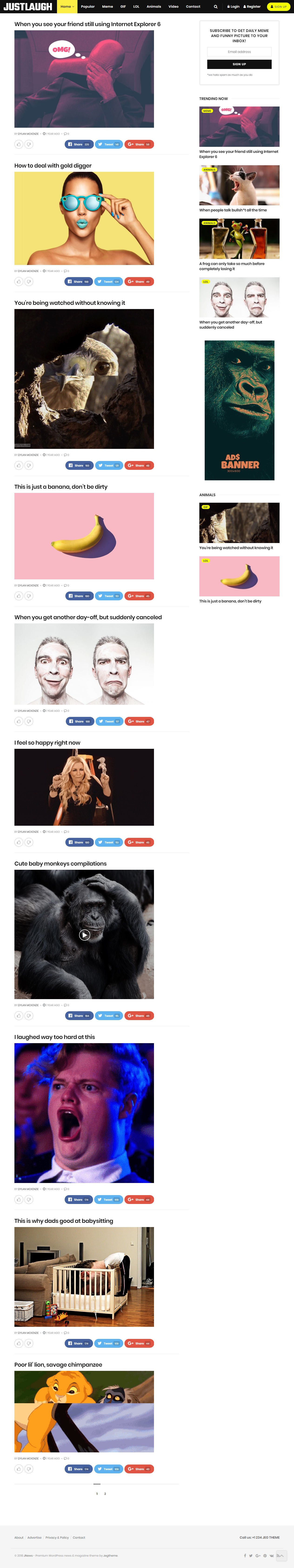 JNews WordPress Theme like 9gag