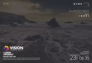VISION – Premium Responsive Creative HTML5 Template For Coming Soon Page