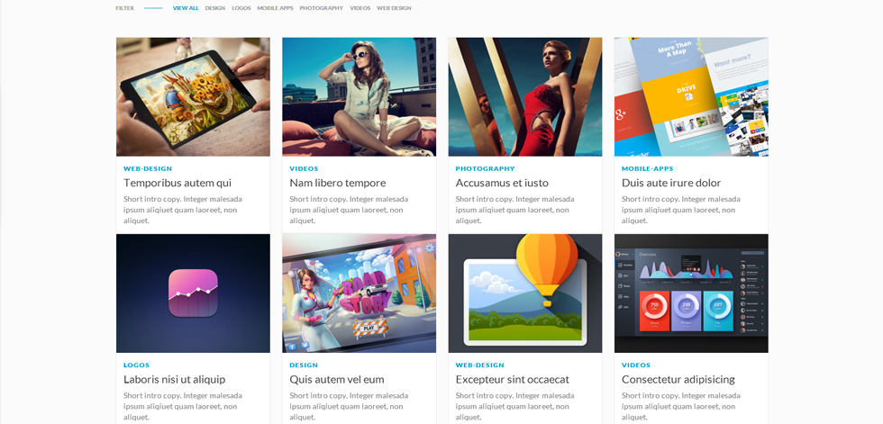 Portfolio page
