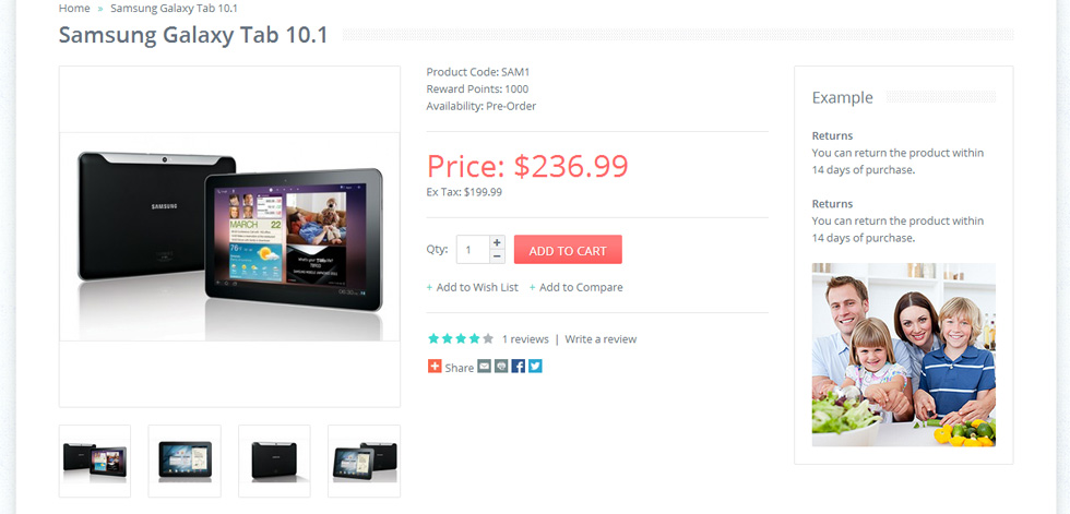 Product page