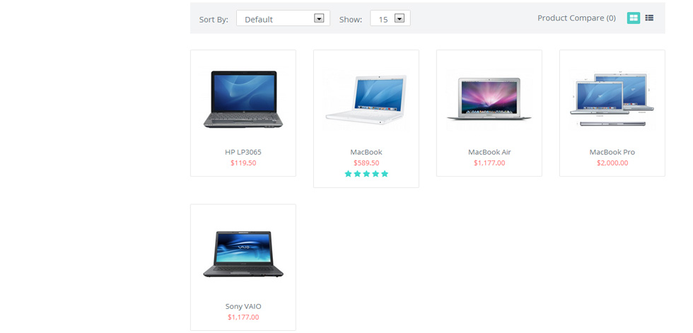 Category page