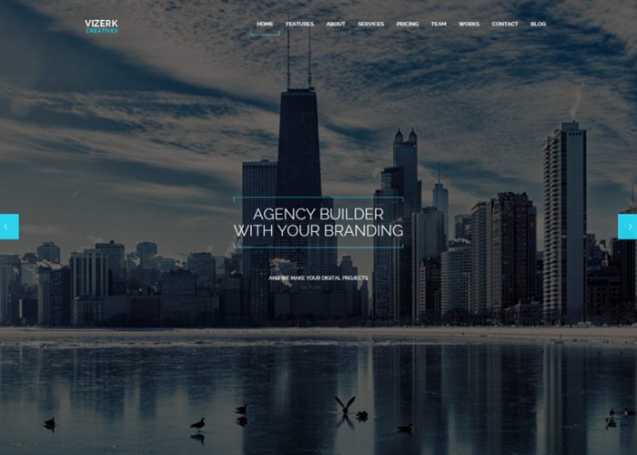 Vizerk – Premium Responsive One Page Parallax HTML5 Template