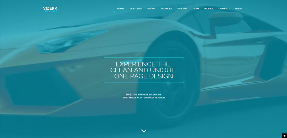 Welcome screen