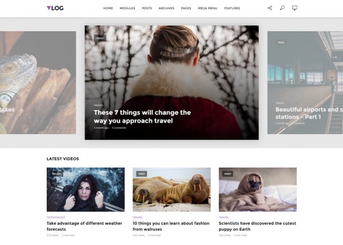 Vlog – Premium Responsive Video Blog / Magazine WordPress Theme