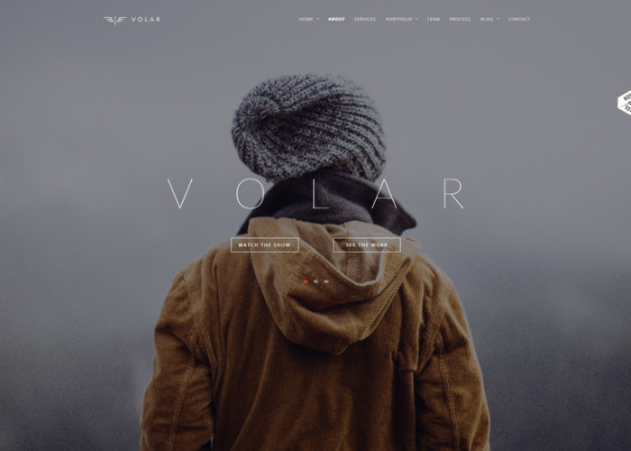 Volar – Premium Responsive One Page Minimal Parallax Drupal Theme