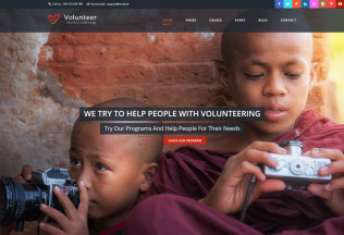 Volunteer – Premium Responsive Charity & FundRaising HTML5 Template