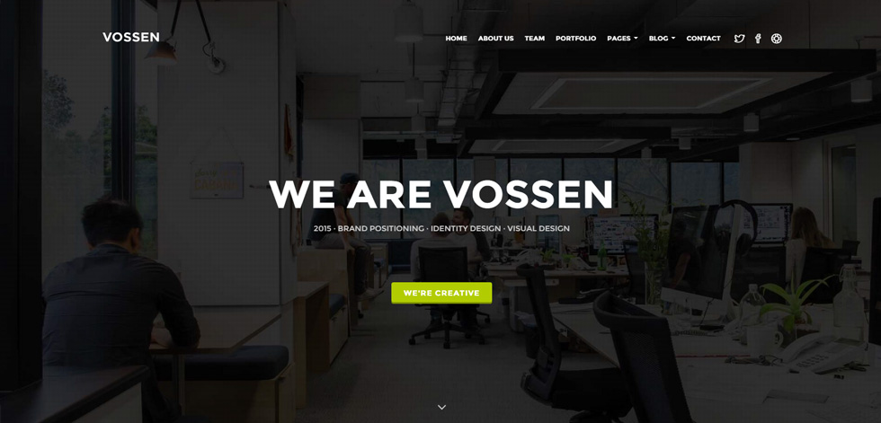 Welcome screen