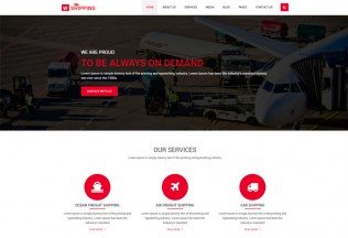 W-Shipping – Premium Responsive Cargo, Logistics HTML5 Template