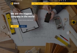 Walls – Premium Responsive Construction Muse Template