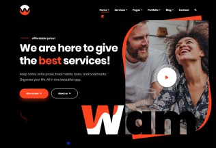 Wam – Premium Responsive Creative Agency WordPress Theme