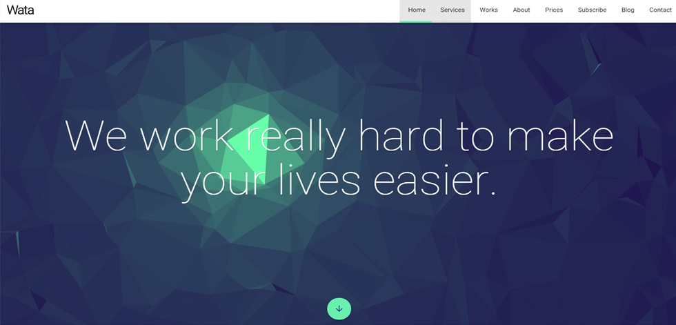 Welcome screen