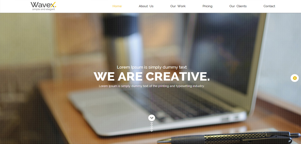 Welcome screen