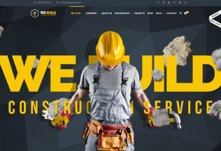We Build – Premium Responsive Construction, Building WordPress Theme