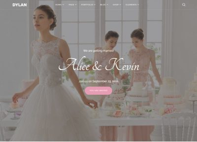 Latest Responsive Drupal Wedding Theme 2018