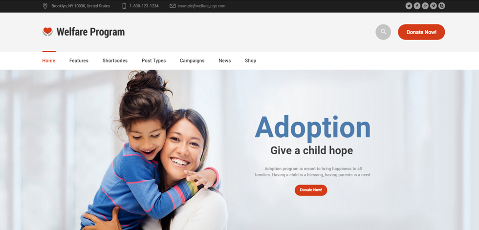 Home page