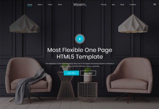 Wexim – Premium Responsive One Page Parallax HTML5 Template