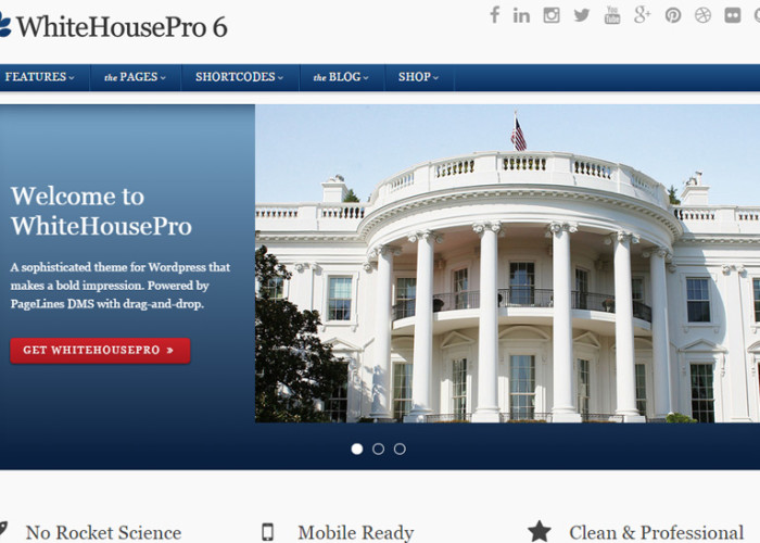 WhiteHouse Pro 6 – Premium Responsive Business & Politics WordPress Theme