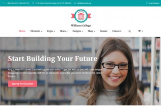 Williams College – Premium Responsive Education HTML5 Template