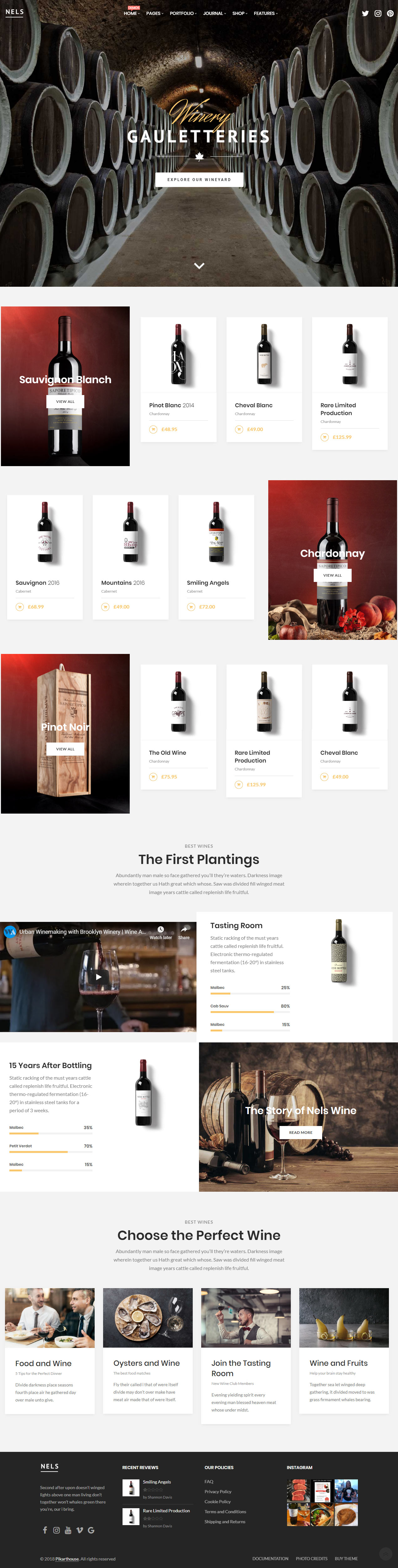 Nels WordPress Wine Theme