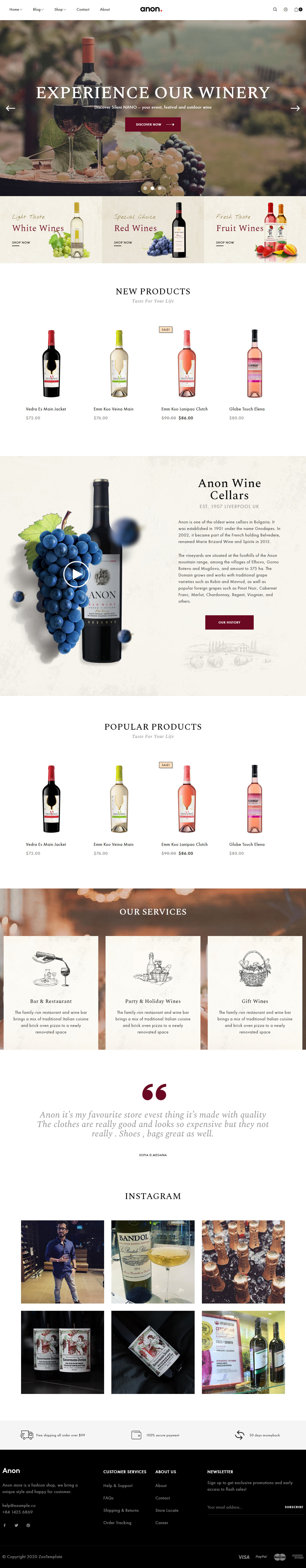 Anon WordPress Wine Theme