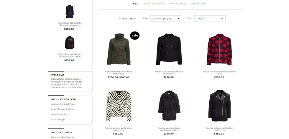 Category page