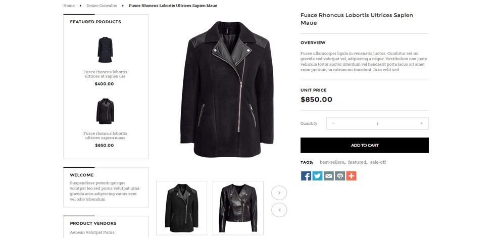Product page