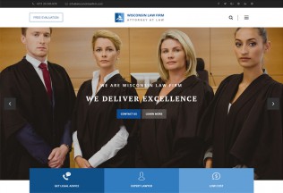 Wisconsin – Premium Responsive Law Firm WordPress Theme