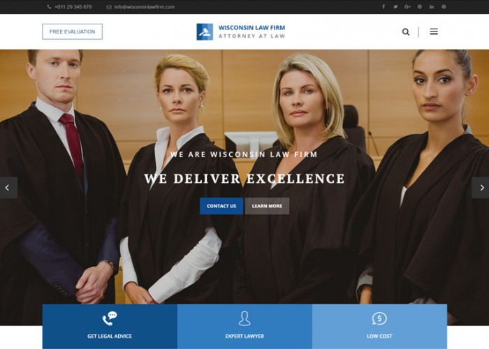 Wisconsin – Premium Responsive Law Firm WordPress Theme