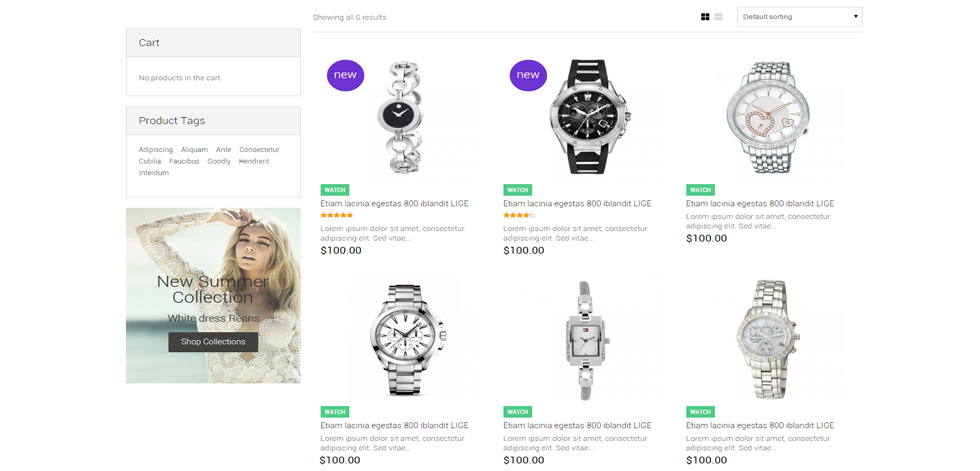 Category page
