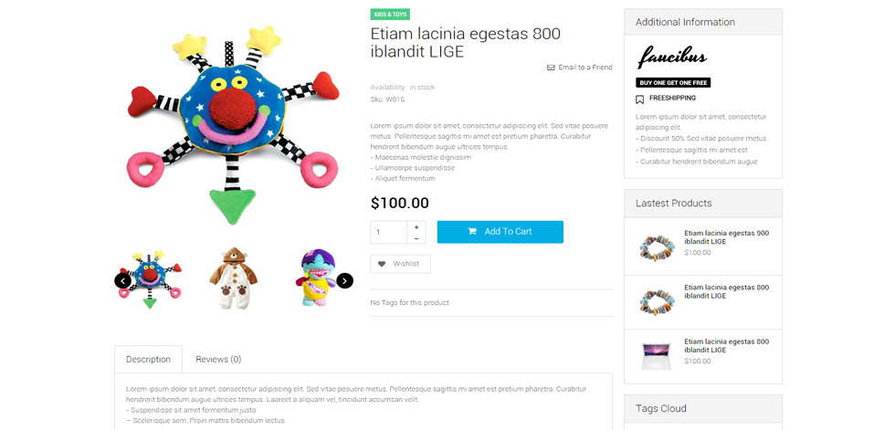 Product page