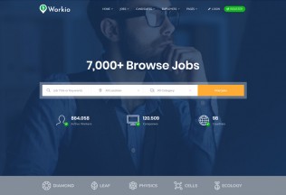 Workio – Premium Responsive Job Board WordPress Theme