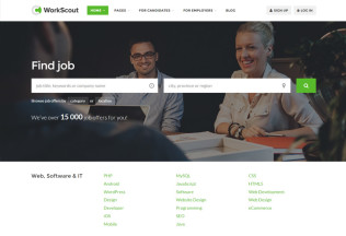 WorkScout – Premium Responsive Job Board HTML5 Template