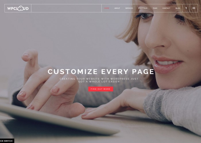 WPCLOUD – Premium Responsive Creative One-Page WordPress Theme
