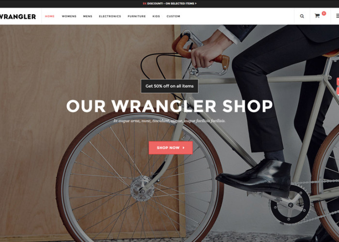 Wrangler – Premium Responsive Advanced Magento Theme