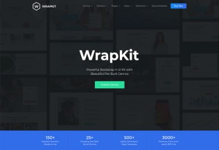 WrapKit – Premium Responsive Bootstrap 4 Multipurpose HTML5 Template