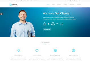 Xenia – Premium Responsive Refined Corporate WordPress Theme