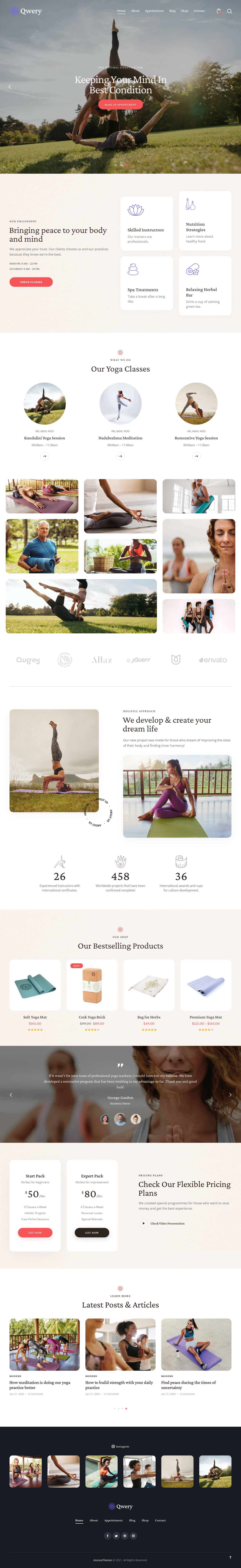 Qwery WordPress Yoga Theme