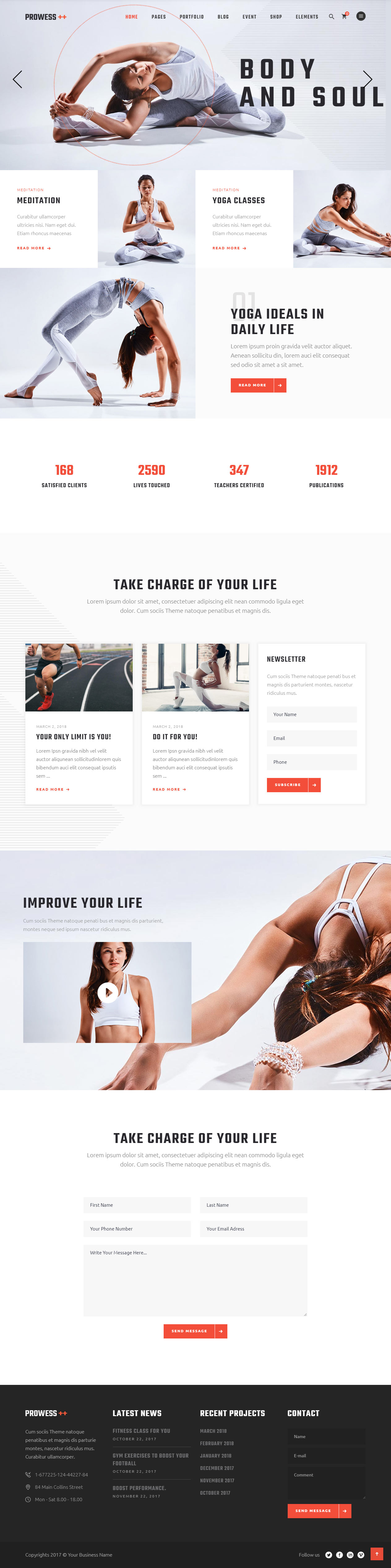 Prowess WordPress Yoga Theme