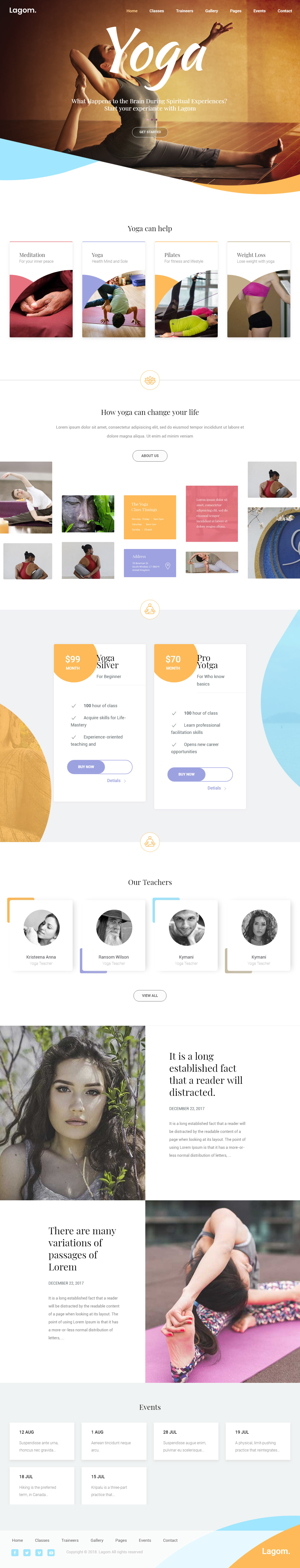 Lagom WordPress Yoga Theme
