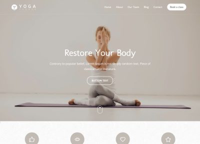 Latest Responsive WordPress Yoga Theme 2018