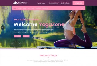 YogaZone – Premium Responsive Yoga, Fitness & Meditation HTML5 Template