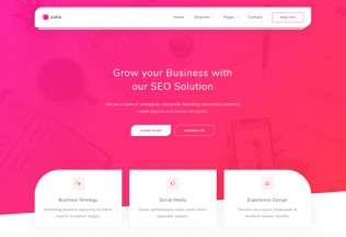 Zaha – Premium Responsive Agency and SaaS HTML5 Template