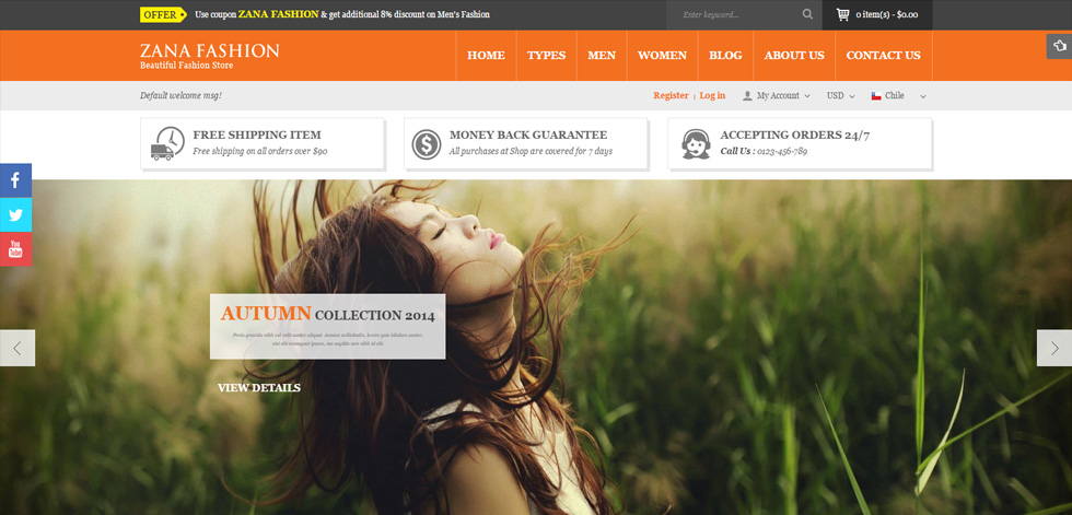 Welcome page