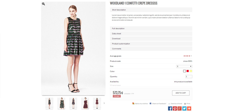 Product page