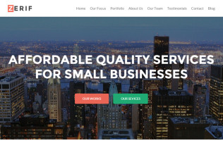Zerif Pro – Premium Responsive One Page Portfolio WordPress Theme